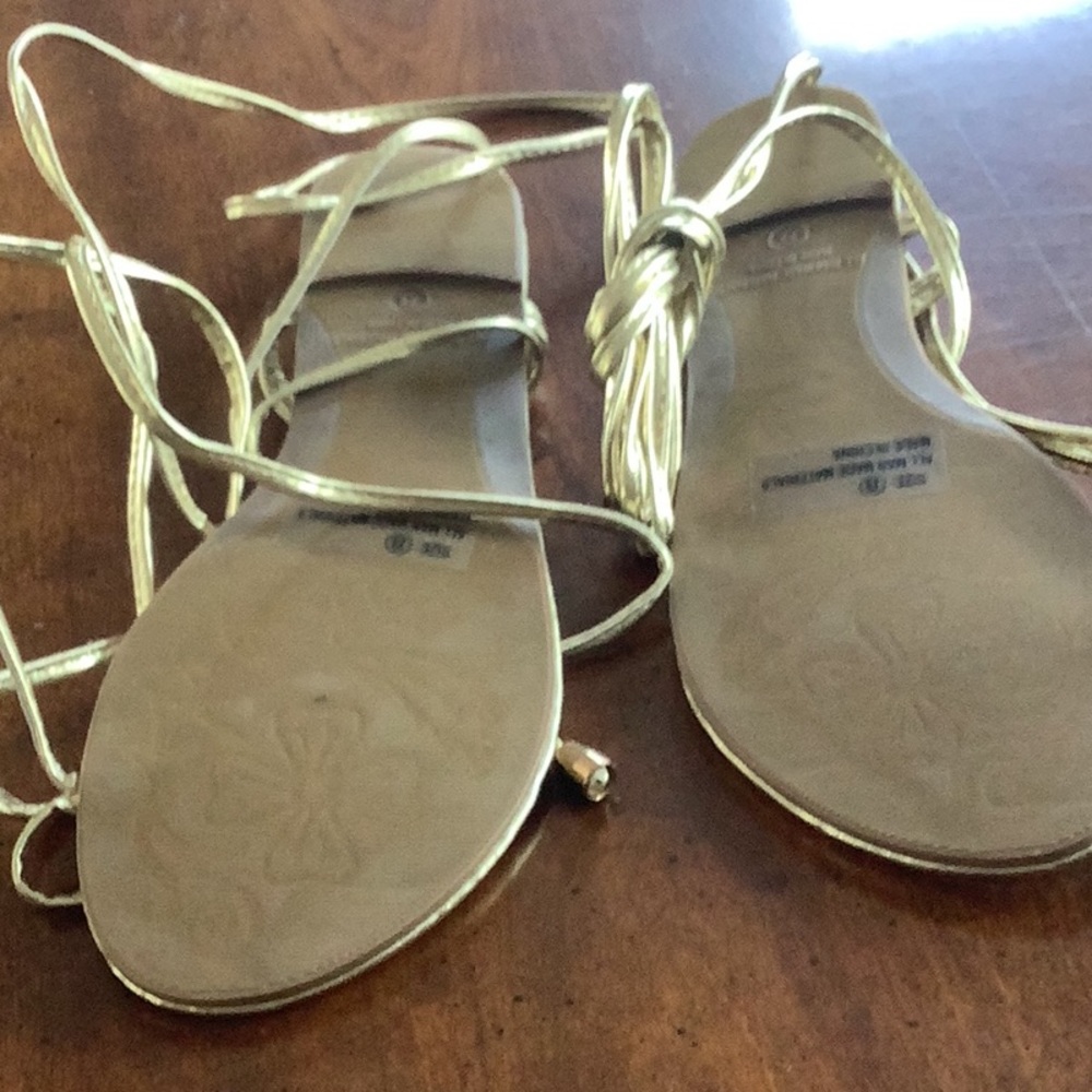 Lulus Strappy Lace-Up Sandals - Picture 2 of 2